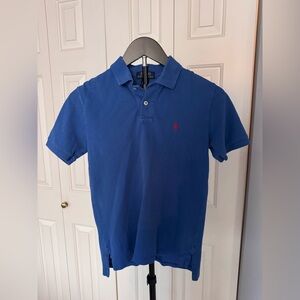 Polo by Ralph Lauren Blue Polo Shirt with Red Logo